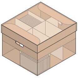 Paperback Storage Box. Holds up to